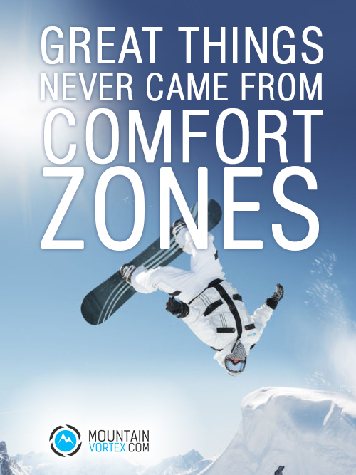 Great things never came from comfort zones